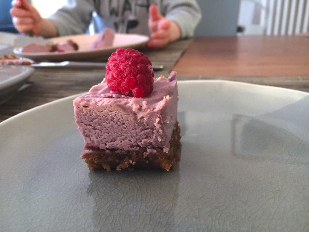 cheesecake cru à la framboise