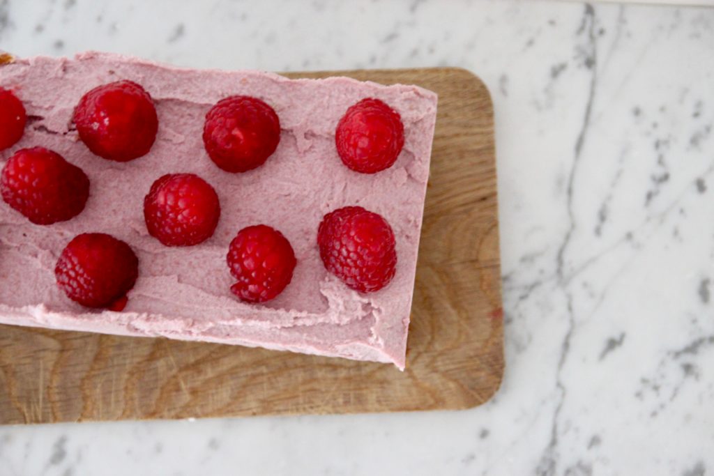 cheesecake cru à la framboise