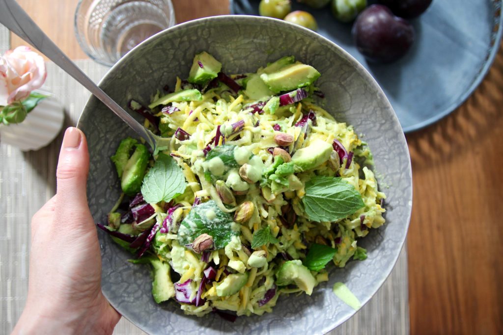 alimentation crue salade de courgette