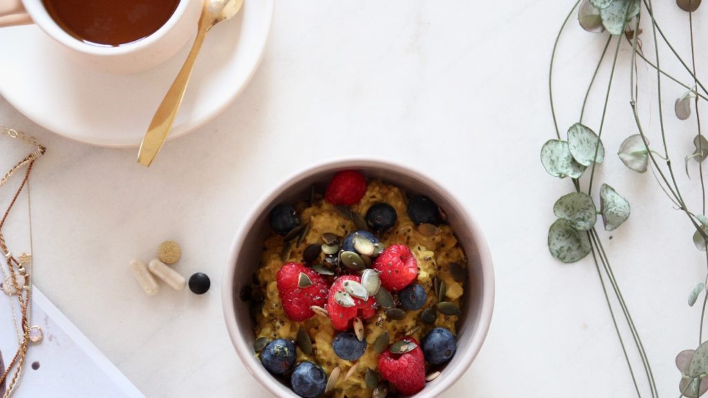 petit déjeuner sain golden porridge